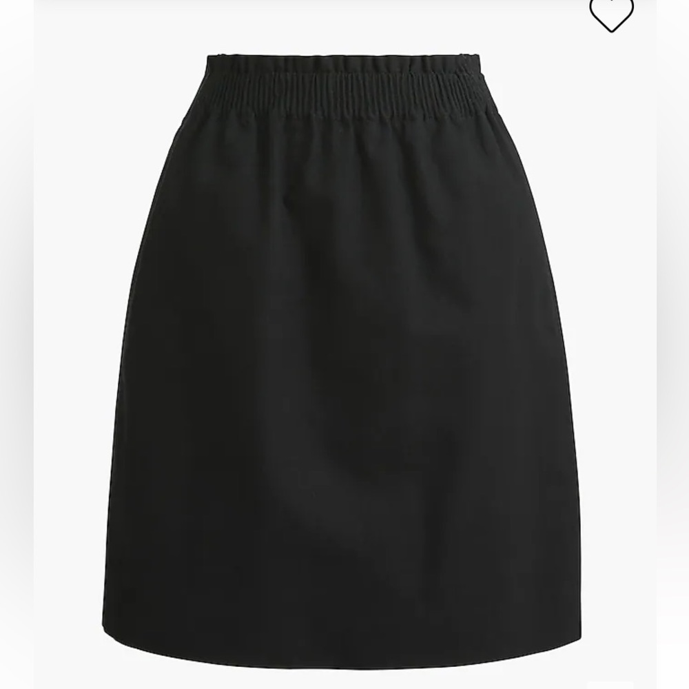 NWT - J. Crew Linen-cotton blend city skirt